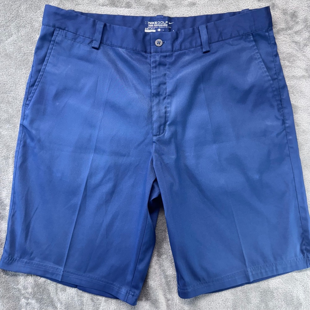 Nike Golf Tour‎ Performance Dri-FIT Shorts Blue Golf Active Size 36